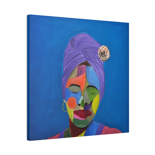 Colorful Abstract Woman Portrait Canvas