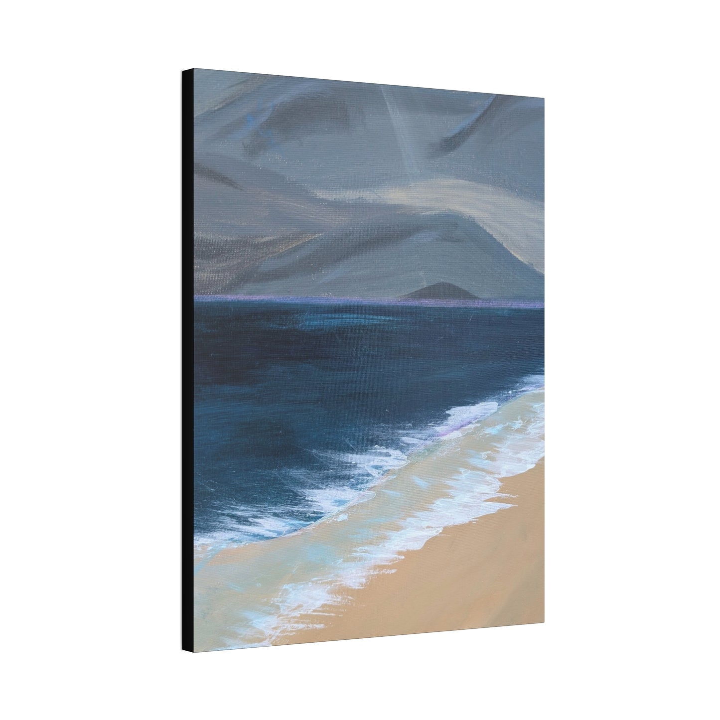 Coastal Calm Beach Canvas Print — Stretched 1.5" Wall Art
