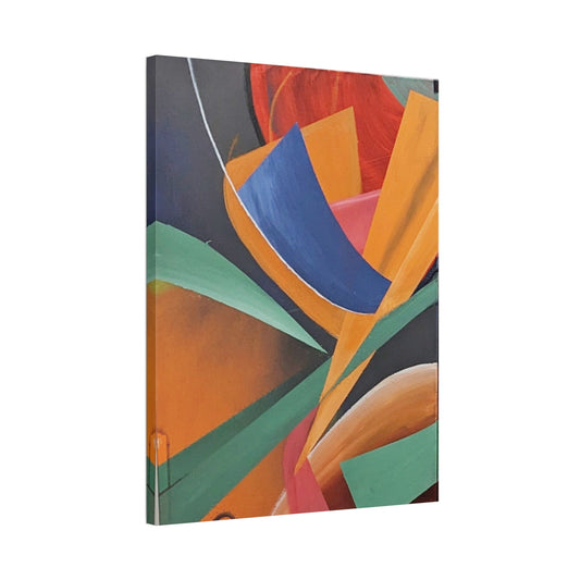 Abstract Colorful Floral Canvas Print — Stretched 1.5"
