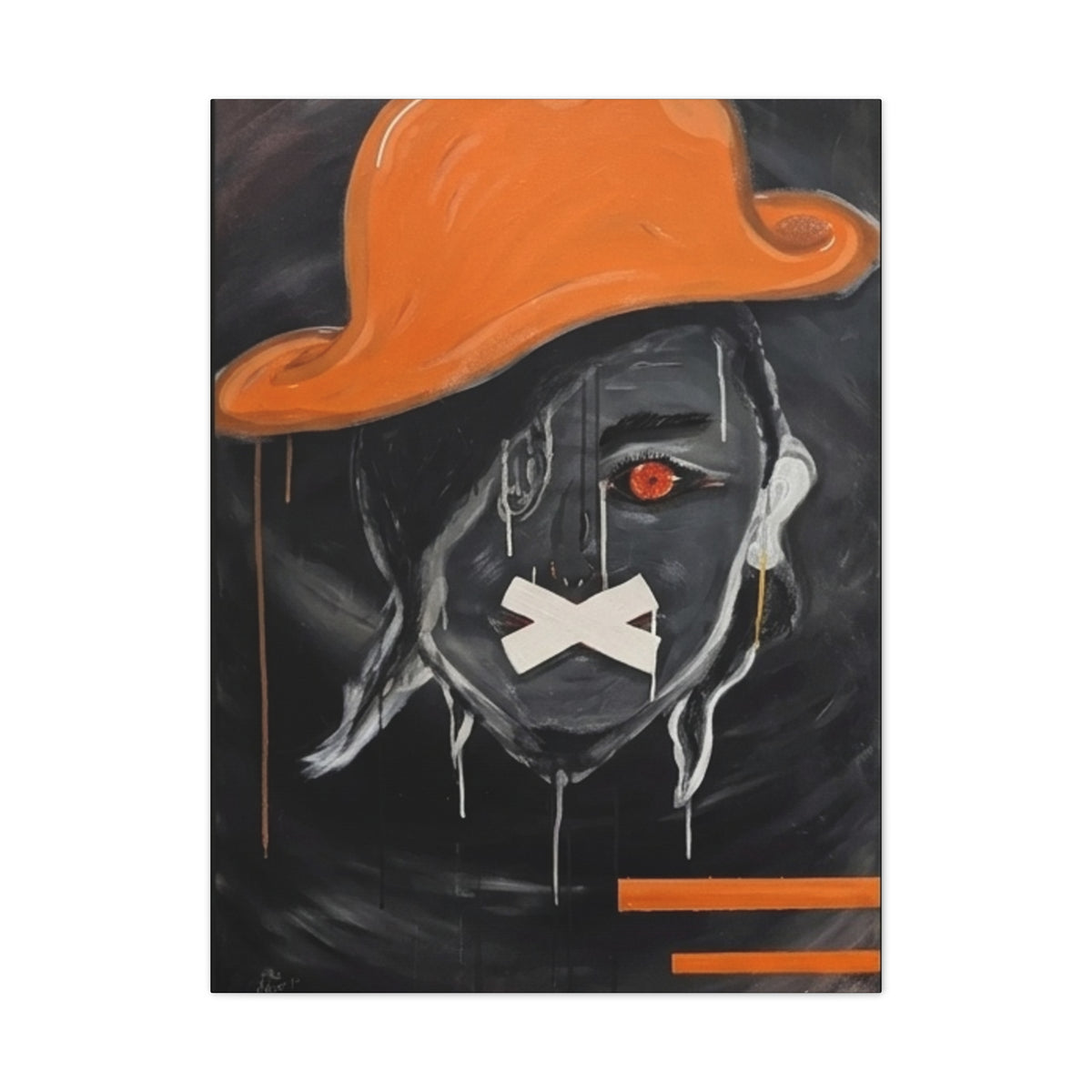 The Woman in Orange - Premium Canvas Gallery Wrap