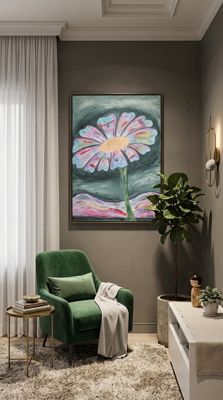 Psychedelic Bloom - Premium Canvas Gallery Wrap