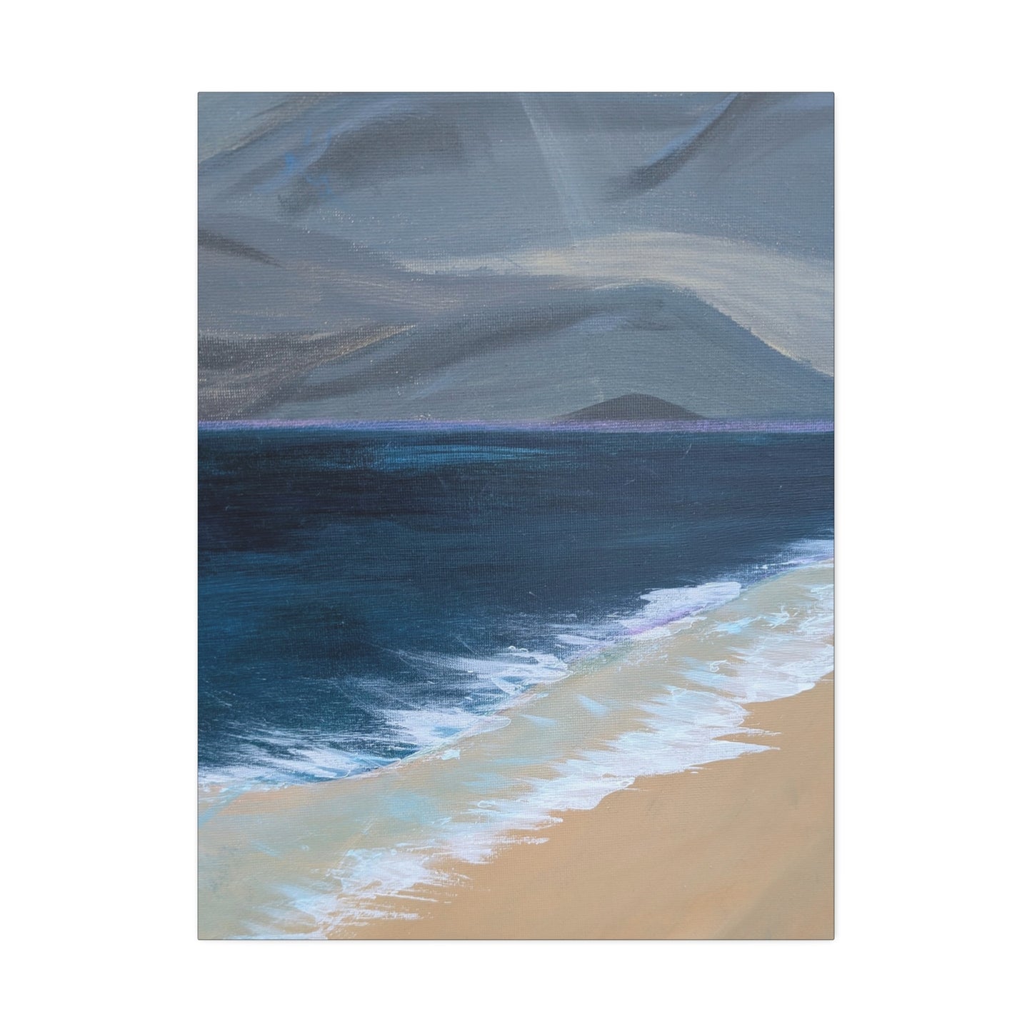 Coastal Calm Beach Canvas Print — Stretched 1.5" Wall Art
